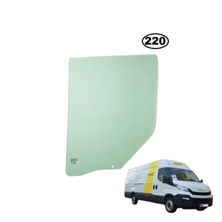 SZYBA BOCZNA LEWA OPUSZCZANA W DRZWI IVECO DAILY - nr części: 5801537832