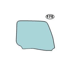 SZYBA BOCZNA OPUSZCZANA W DRZWI PRAWA MERCEDES ACTROS - nr części: 9607200318