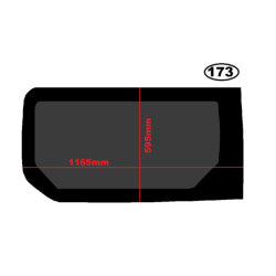 SZYBA BOCZNA LEWA ŚRODKOWA OPEL VIVARO II, FIAT TALENTO, NISSAN NV-300, RENAULT TRAFIC III