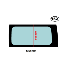 SZYBA BOK LEWA NISSAN PRIMASTAR, OPEL VIVARO I, RENAULT TRAFIC II - WERSJA DŁUGA