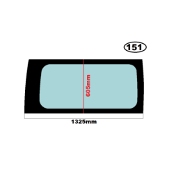 SZYBA BOK PRAWA NISSAN PRIMASTAR, OPEL VIVARO I, RENAULT TRAFIC II - WERSJA DŁUGA