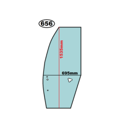 SZYBA LEWA BOCZNA W DRZWI LANZ