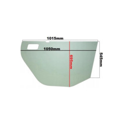 SZYBA BOCZNA DOLNA LEWA W DRZWI MANITOU - nr części: 746743,746046