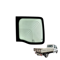 SZYBA TYLNA PRAWA W DRZWI RENAULT MASTER II, OPEL MOVANO I, NISSAN INTERSTAR - nr części: 8200032001, 9110877, 09110877