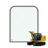 SZYBA CATERPILLAR 313GC - 395- 486-5450, 4865450