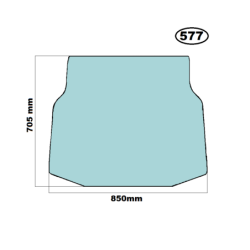 SZYBA CZOŁOWA DOLNA JCB - nr części: 827/80358, 82780358