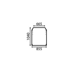 SZYBA JCB SERIE 520-550- 827/80225, 82780225