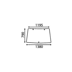 SZYBA JOHN DEERE SERIE 6000/6010- L12972, L216542, L78733, L78734, S-L78733