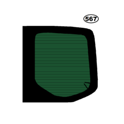 SZYBA PRAWA TYLNA W DRZWI MERCEDES SPRINTER III