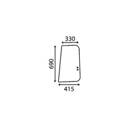 SZYBA KOMATSU SERIE PC/PW- 20Y-54-35821