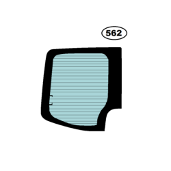 SZYBA LEWA TYLNA W DRZWI MERCEDES SPRINTER II, VOLKSWAGEN CRAFTER I, 2006- - nr części: 9067450210, A9067450210,2E1845501C