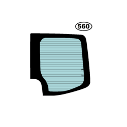 SZYBA PRAWA TYLNA W DRZWI MERCEDES SPRINTER II, VOLKSWAGEN CRAFTER I 2006- - nr części: A9067450310,9067450310, 2E1845502C