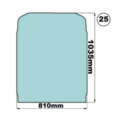 SZYBA PRZEDNIA GÓRNA VOLVO - nr części: 14506807, 14551131