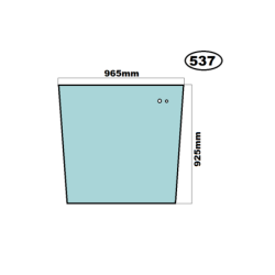 SZYBA TYLNA FERMEC, TEREX - nr części: 6099765M91