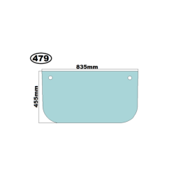 SZYBA PRZEDNIA DOLNA KOMATSU - nr części: 20Y-54-51601, 20Y-54-51812