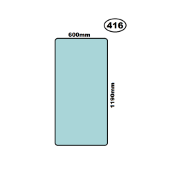 SZYBA BOCZNA BOK LEWA PRAWA GÓRNA W DRZWI JCB