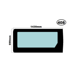 SZYBA BOCZNA LEWA NISSAN NV-400, RENAULT MASTER III, OPEL MOVANO II
