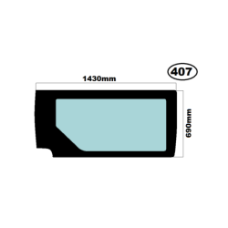 SZYBA BOCZNA PRAWA NISSAN NV-400, OPEL MOVANO II, RENAULT MASTER III