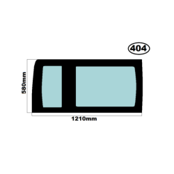 SZYBA BOCZNA PRAWA FORD TRANSIT - WERSJA KRÓTKA