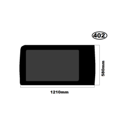 SZYBA PRAWA BOCZNA FORD TRANSIT - WERSJA KRÓTKA