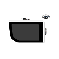 SZYBA LEWA BOCZNA IVECO DAILY