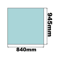 SZYBA PRZEDNIA CZOŁOWA DO KABINY JOHN DEERE - nr części: 65012107, Z76045, B94904, Z70244