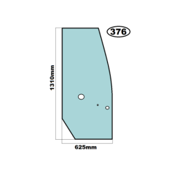 SZYBA BOCZNA LEWA PRAWA W DRZWI ATLAS - nr części: 8002680, 8002682