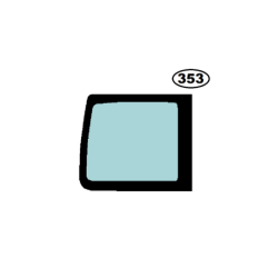 SZYBA LEWA TYLNA W DRZWI NISSAN INTERSTAR, RENAULT MASTER II, OPEL MOVANO I