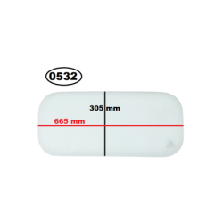 SZYBA TYLNA ŚCIANY GRODZIOWEJ FIAT DOBLO I, FIAT DOBLO II, OPEL COMBO D, OPEL COMBO E
