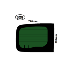 SZYBA LEWA TYLNA DRZWI RENAULT KANGOO II