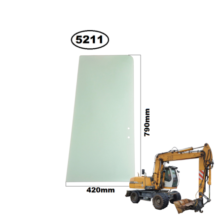 SZYBA BOCZNA LEWA PRZESUWNA TYLNA LIEBHERR LITRONIC - nr części: 5007985