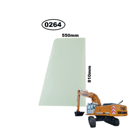 SZYBA BOCZNA W DRZWI LEWA LIEBHERR - nr części: 5008820