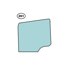 SZYBA BOCZNA OPUSZCZANA DRZWI DAF LEWA