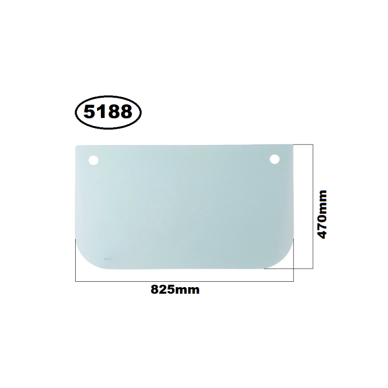 SZYBA PRZEDNIA CZOŁOWA DOLNA KOMTASU - nr części: 20Y-53-11611