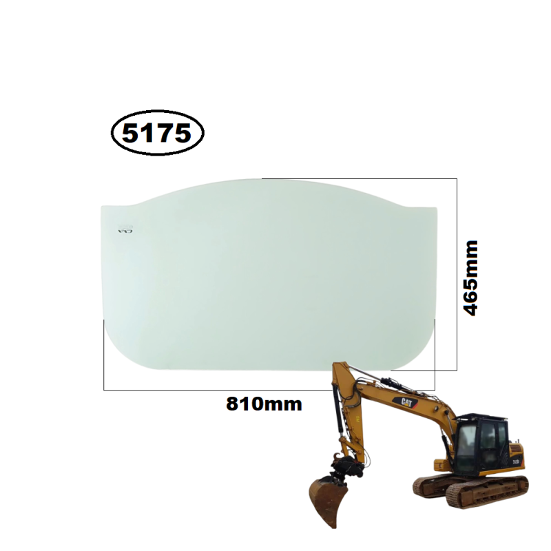 SZYBA PRZEDNIA DOLNA DO CAT - nr części: 2521245, 2826536, 282-6536, 252-1245