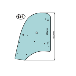 SZYBA BOCZNA LEWA PRAWA KRAMER - nr części: 1000111793, 1000112460