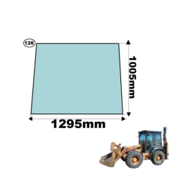 SZYBA PRZÓD CZOŁOWA CASE, FERMEC, MASSEY FERGUSON, TEREX