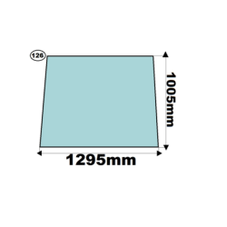 SZYBA PRZÓD CZOŁOWA CASE, FERMEC, MASSEY FERGUSON, TEREX