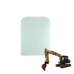 SZYBA PRZEDNIA CAT, SOILMEC, MOROOKA - nr części: 334-6483, 453-4795, 453-4794, 3346483, 4534795, 4534794