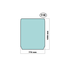 SZYBA PRZEDNIA CAT, DEUTZ-FAHR, JLG - nr części: 315-3752, 3153752