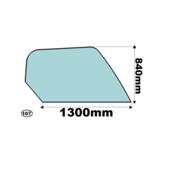 SZYBA MANITOU PRAWA BOCZNA - nr części: 182094