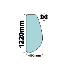 SZYBA LEWA DRZWI BOCZNA KOMATSU - nr części: 816214988