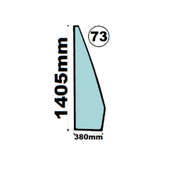 SZYBA PRZÓD LEWA PRAWA CZOŁOWA CAT - nr części: 291-4820, 2914820, 2914819, 291-4819