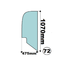 SZYBA BOCZNA TYLNA PRAWA LEWA KRAMER