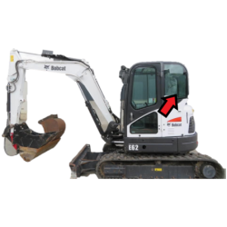 SZYBA LEWA BOCZNA DOOSAN, BOBCAT