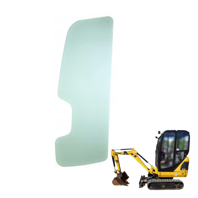 SZYBA BOCZNA W DRZWI CAT, WACKER NEUSON - LEWA - nr części: 370-1499, 3701499, 1000260332