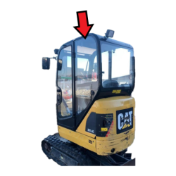 SZYBA ZA DRZWI LEWA BOCZNA CAT, WACKER NEUSON - nr części: 370-1497, 1000260330, 3701497