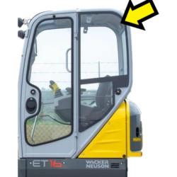 SZYBA ZA DRZWI LEWA BOCZNA CAT, WACKER NEUSON - nr części: 370-1497, 1000260330, 3701497
