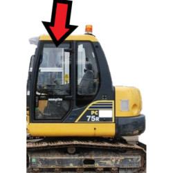 SZYBA BOCZNA LEWA DRZWI KOMATSU - nr części: 816024531