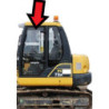 SZYBA BOCZNA LEWA DRZWI KOMATSU - nr części: 816024531